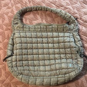 Free People Quilted Carryall tote